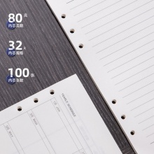 得力(deli)皮面本签字笔礼盒套装 商务办公笔记本子配金属中性笔 商务送礼必备 黑色22296