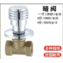 暗装墙内水阀  4分