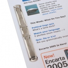 齐心（COMIX）B3749 耐用金属装订夹  两孔夹 凭证装订夹条 50个/盒 金属装订夹 B3749