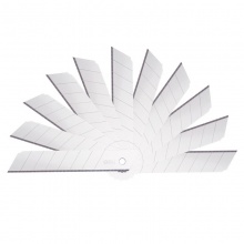 得力（deli）美工刀片 壁纸墙纸刀片 裁纸刀片 切割纸刀片18MM美工刀片 办公用品 学生文具 SK5/厚0.5m m-2011